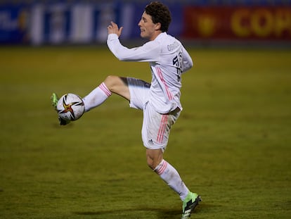 Álvaro Odriozola, contra el Alcoyano en la Copa del Rey.