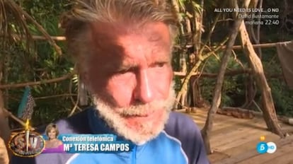 Arrocet, ya quebrado tras la declaración de amor de su pareja en directo.