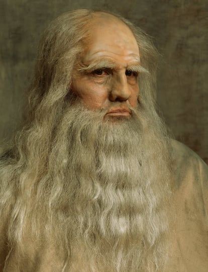 Yasuma Morimura como Leonardo da Vinci en una obra creada en 2016.