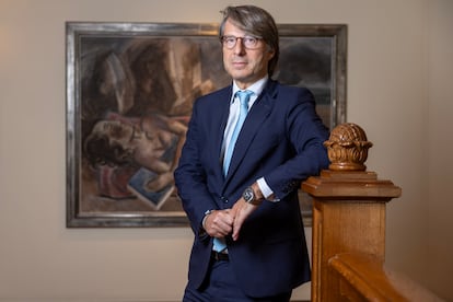 Miguel Corgos, consejero de Hacienda y Administración Pública de Galicia, el pasado jueves, en la Casa de Galicia, sede de la Xunta en Madrid.