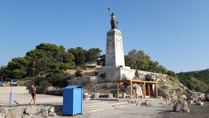 Estatua de la Libertad en Mitilene (Lesbos).