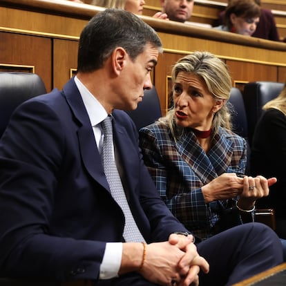 DVD 1253 (12/02/2025). Madrid. SEsión de control al Gobierno en el Congreso de los Diputados. Pedro Sánchez y Yolanda Díaz. Foto de Pablo Monge