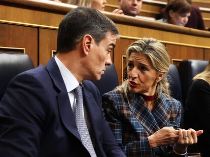 DVD 1253 (12/02/2025). Madrid. SEsión de control al Gobierno en el Congreso de los Diputados. Pedro Sánchez y Yolanda Díaz. Foto de Pablo Monge