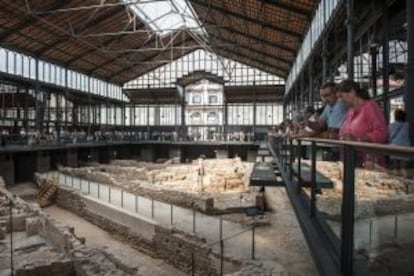 El yacimiento del Centre Cultural del Born, en Barcelona.