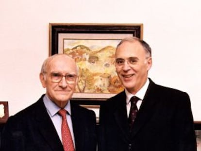 Gabriel Ferraté, a la izquierda, y Rafael Jané.