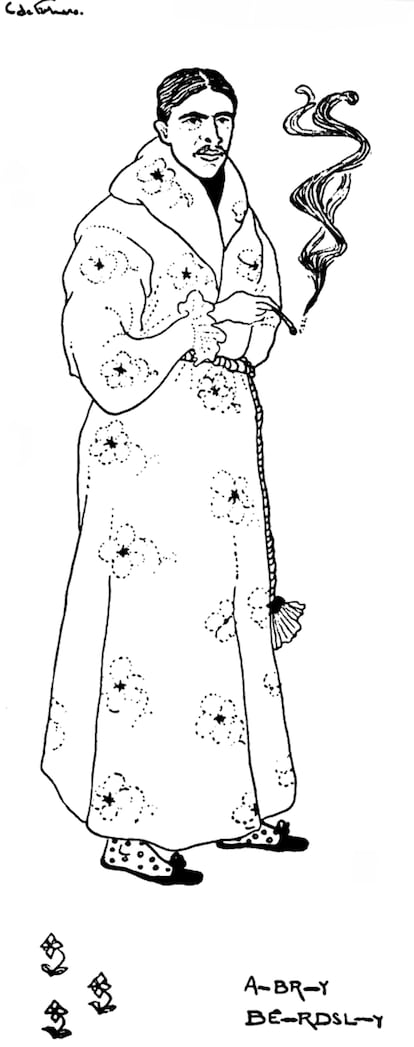 Caricatura de Stephen Crane.