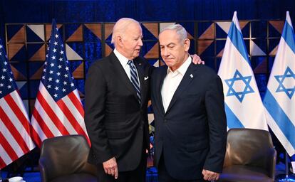 Joe Biden y Benjamin Netanyahu