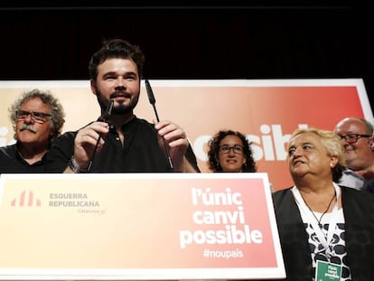 El cabeza de lista de ERC por Barcelona, Gabriel Rufi&aacute;n.