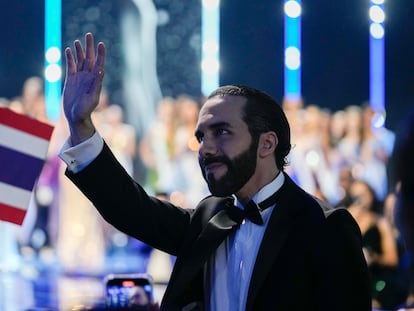 Nayib Bukele in San Salvador on November 18, 2023.