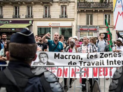 Protestas contra la reforma laboral en Francia.