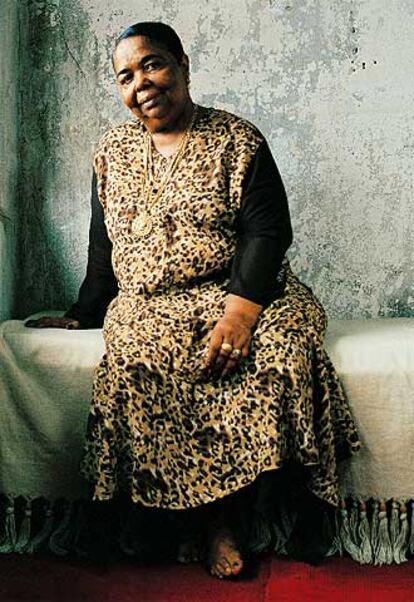 La artista caboverdiana Cesaria Evora.