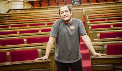 David Fernández, en el Parlament.