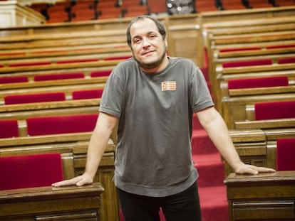 David Fernández, en el Parlament.