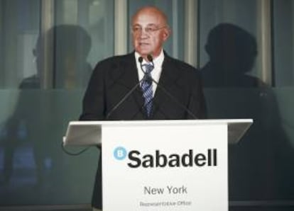 El presidente de Banco Sabadell, Josep Oliú. EFE/Archivo