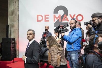 El presidente de la Oficina del Español, Toni Cantó, en el acto de entrega de medallas.