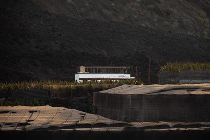 La vivienda de Rodríguez, en una imagen tomada desde el mar el 11 de octubre.