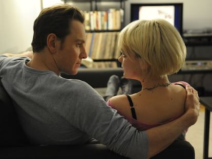 Los actores Michael Fassbender y Carey Mulligan