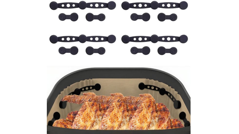 Set de doce imanes para colocar en el papel de horno en una freidora de aire.