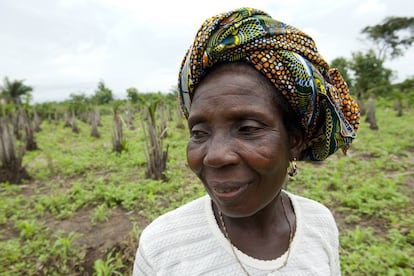 Una campesina en Woukpokpoe (Benín). 