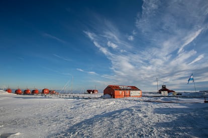 La Base Antártica Conjunta Marambio, en octubre de 2022. 