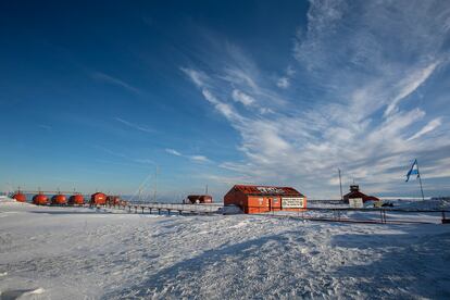 La Base Antártica Conjunta Marambio, en octubre de 2022. 