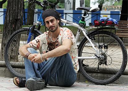 Ramón Melendi, ayer en Madrid.