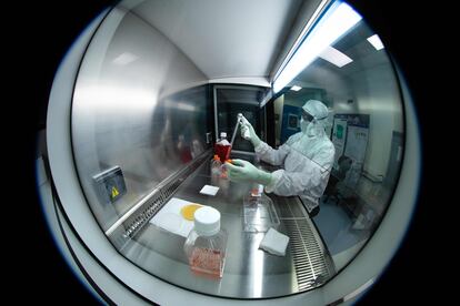 Laboratorio de Sanofi en Val de Reuil (Francia), el pasado 10 de julio.