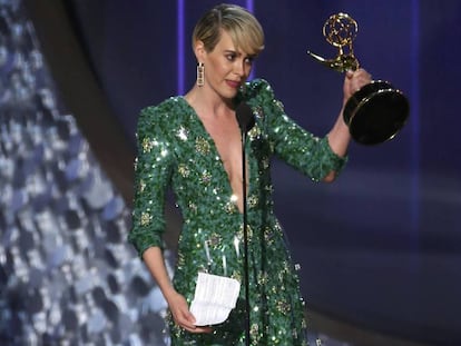 Sarah Paulson, ganhadora do Emmy por 'The People v. O.J. Simpson: American Crime Story'.