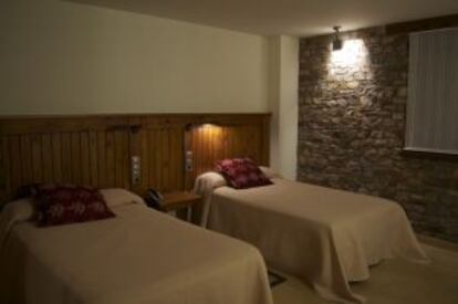 Una de las habitaciones del Molino de Losacio (Zamora).