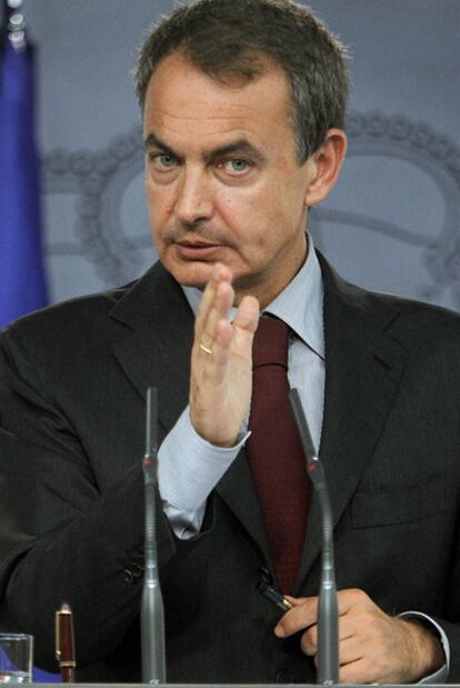 Rodríguez Zapatero, en julio en La Moncloa.