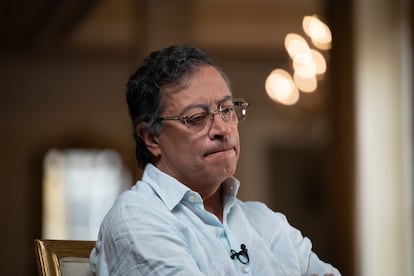 Gustavo Petro, en la Casa de Nariño, el 21 de febrero.