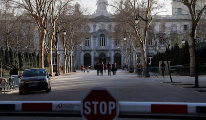 Sede del Tribunal Supremo, en la plaza de la Villa de París, en Madrid.