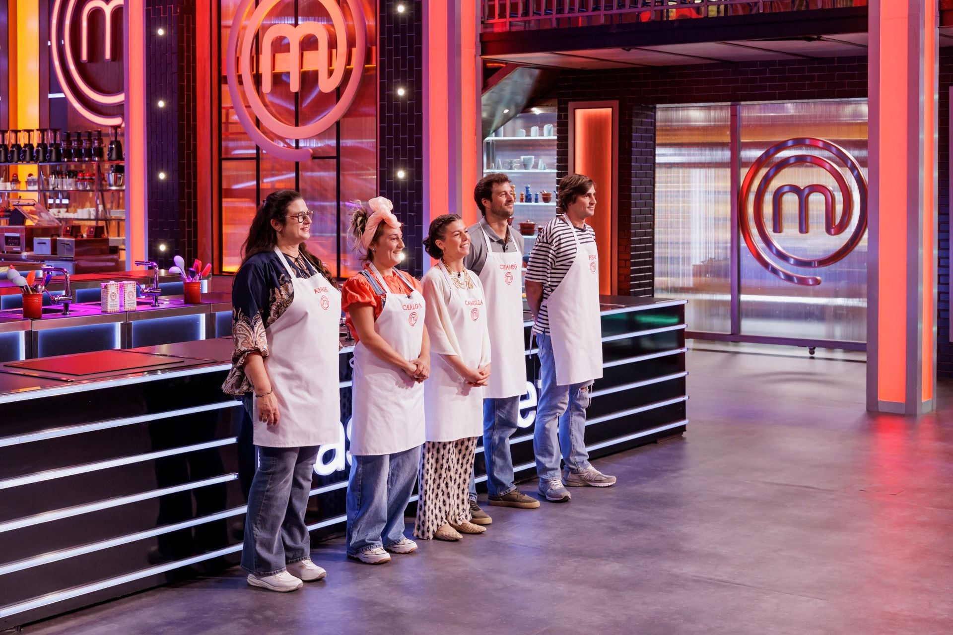 The five participants in the 'MasterChef 14' semi-final.