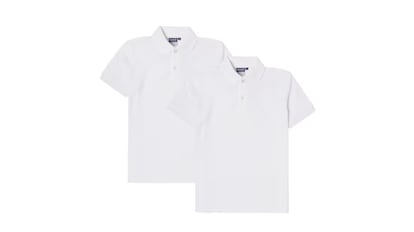 Pack de polos de uniforme de manga corta color blanco de El Corte Inglés
