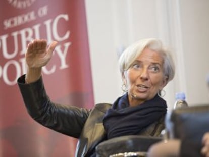 La directora del FMI, Christine Lagarde, el pasado 4 de febrero.