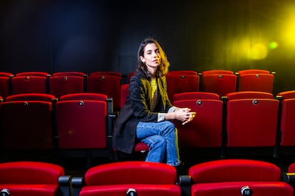 La actriz Natalia Huarte, en el Teatro Español, en Madrid.