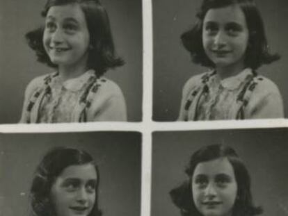 Fotografías de pasaporte de Ana Frank, de mayo de 1939.