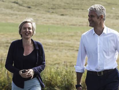 Laurent Wauquiez y Virginie Calmels, el pasado septiembre en Étables (Francia).