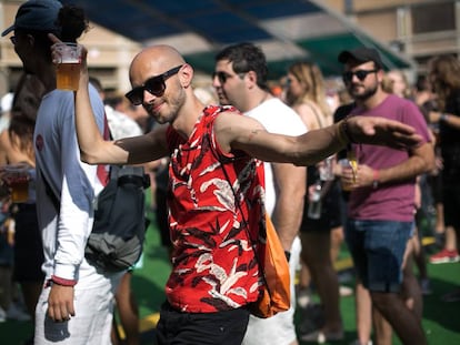 Assistents a la primera jornada de Sónar 2018.