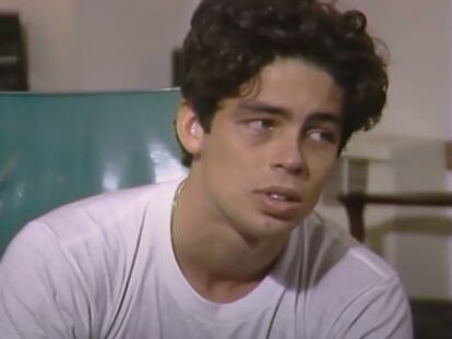Benicio del Toro during an early audition for Bonnie Timmermann.