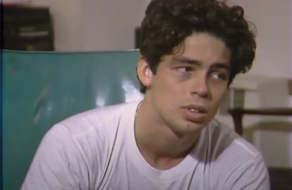 Benicio del Toro during an early audition for Bonnie Timmermann.