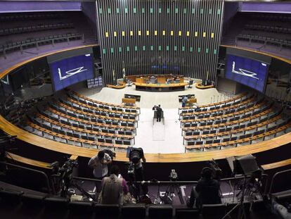 O plenário da Câmara dos Deputados.