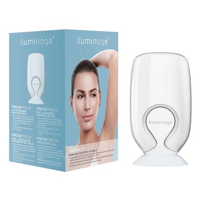 El Iluminage Precise Touch es un aparato de depilación semipermanente a domicilio que emplea una tecnología patentada para retirar los pelos indeseables en todos los tipos de pieles.Su diseño perfilado es óptimo para el labio superior, las axilas y las ingles. Su precio de mercado es de 249,90 euros. Hoy cuesta 187,43 euros (descuento del 25%)