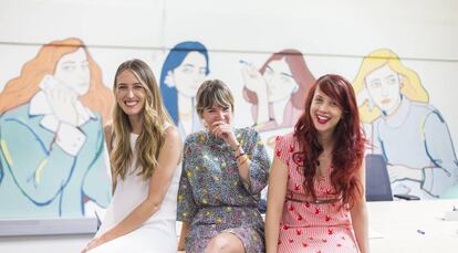 Paloma Barreiro, Andrea Barber y Patricia López.