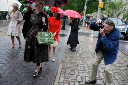 El fotógrafo Bill Cunningham en Nueva York