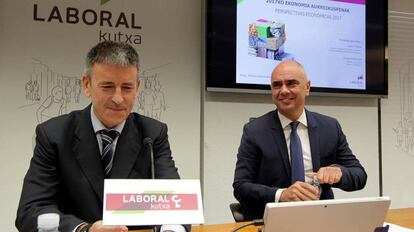 Xabier Eguibar y Joseba Madariaga, de Laboral Kutxa