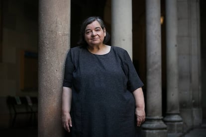 La lingüista y profesora Carme Junyent, en la Universitat de Barcelona.