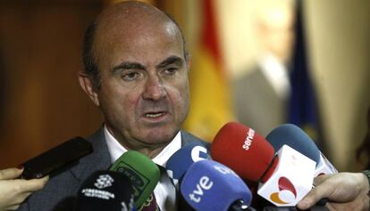 El ministro de Economía y Competitividad, Luis de Guindos