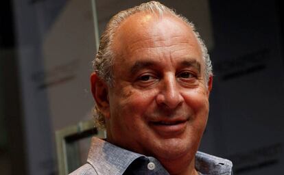 El empresario Philip Green durante la apertura de una tienda de Topshop en Hong Kong en junio de 2013.