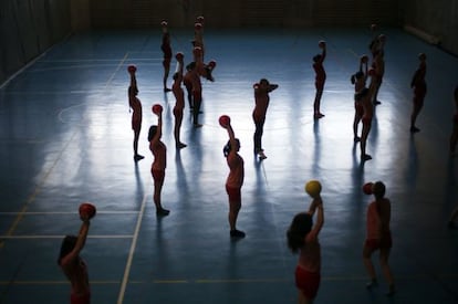 Alumnos del colegio Estudio de Madrid. 